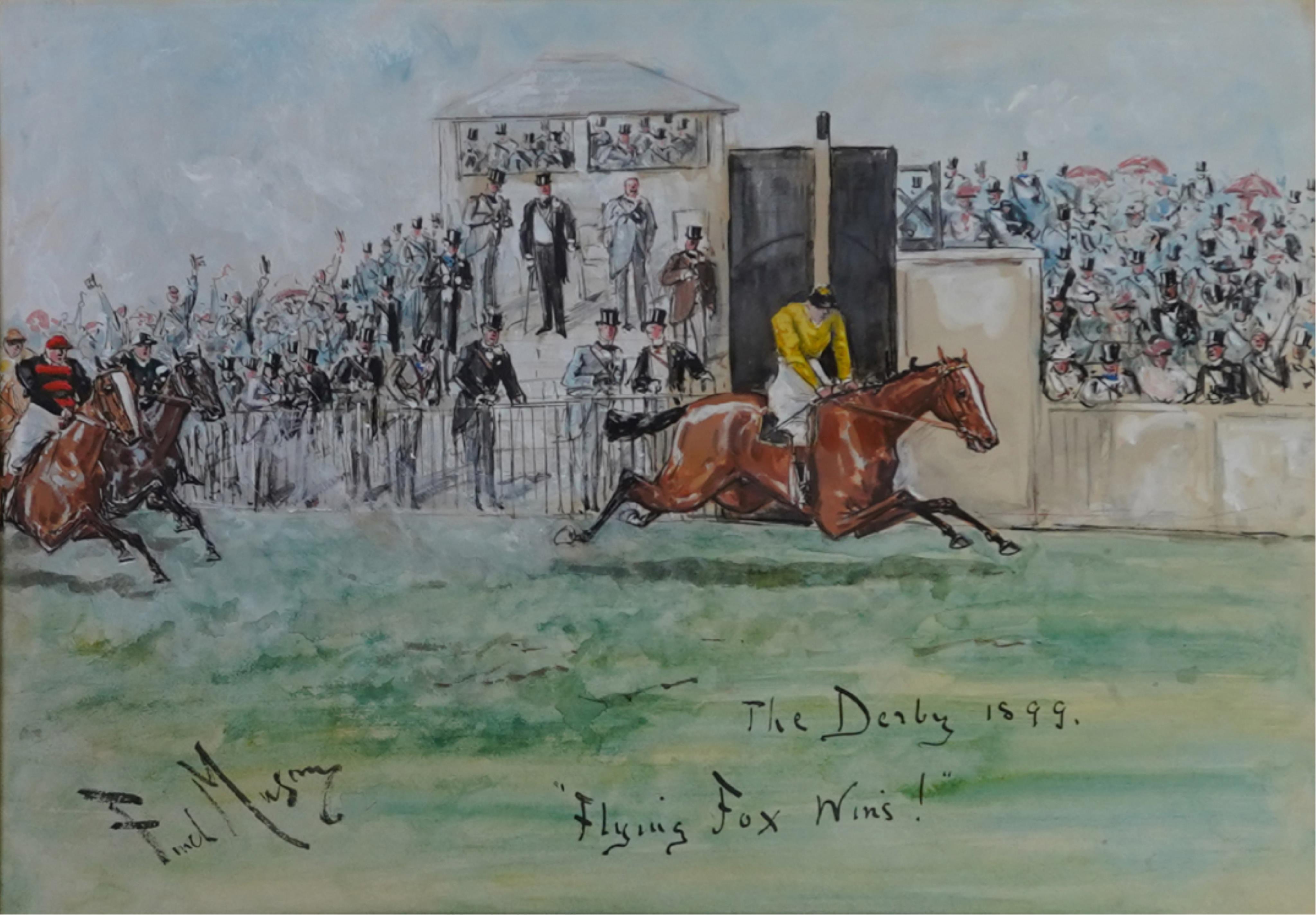 George Finch Mason, (1850-1915), 'Flying Fox Wins! The Derby 1899'